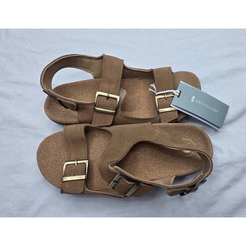 Revitalign Women's Brown Roma Backstrap Sandals Size 12B New With Tags